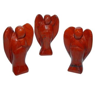 Jaspis Rot Engel Figur Schutzengel ca. 30 x 50 mm