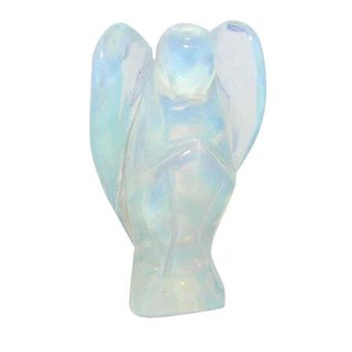 Opalith (Glas, synthetisch) Engel Schutzengel ca. 30 x 50 mm mit Opal Schimmer