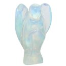 Opalith (Glas, synthetisch) Engel Schutzengel ca. 30 x 50 mm mit Opal Schimmer