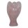 Rosenquarz Engel Figur Schutzengel ca. 42 x 70 mm