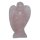 Rosenquarz Engel Figur Schutzengel ca. 35 x 60 mm