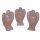 Rosenquarz Engel Figur Schutzengel ca. 35 x 60 mm