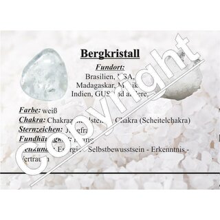 Bergkristall Engel ca. 35 x 60 mm aus echtem Edelstein Schutzengel