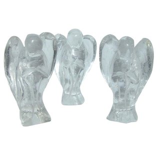 Bergkristall Engel ca. 30 x 50 mm aus echtem Edelstein Schutzengel