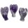 Amethyst gebändert Engel ca. 22 x 33 mm aus echtem Edelstein Mini Schutzengel