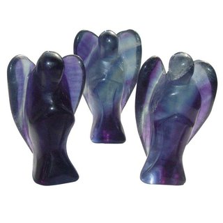 Fluorit lila Engel ca. 30 x 50 mm aus echtem Edelstein Schutzengel