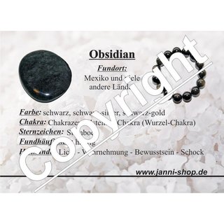 Obsidian schwarz Engel Figur Schutzengel ca. 35 x 60 mm