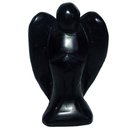 Obsidian schwarz Engel Figur Schutzengel ca. 35 x 60 mm