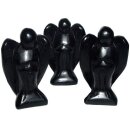 Obsidian schwarz Engel Figur Schutzengel ca. 35 x 60 mm