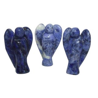 Sodalith Engel Figur Schutzengel Mini ca. 22 x 33 mm