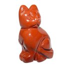 Jaspis Rot Katze ca. 40 x 25 mm als Handschmeichler