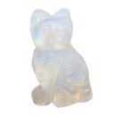 Opalith Katze (Glas, synthetisch)  ca. 40 x 25 mm mit...