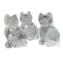 Bergkristall Katze ca. 40 x 25 mm als Handschmeichler...