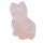Rosenquarz Katze ca. 40 x 25 mm schöne Deko und Glücksbringer