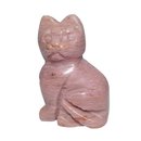 Rhodonit Katze ca. 40 x 25 mm Glcksbringer oder...