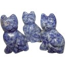 Sodalith Katze ca. 40 x 25 mm Edelstein Figur