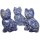 Sodalith Katze ca. 40 x 25 mm Edelstein Figur