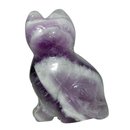 Amethyst Katze ca. 40 x 25 mm als Handschmeichler