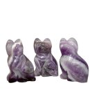 Amethyst Katze ca. 40 x 25 mm als Handschmeichler