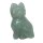 Aventurin Katze ca. 40 x 25 mm als Handschmeichler oder Glücksbringer