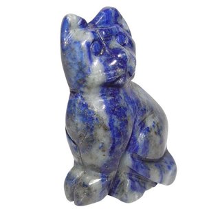 Lapislazuli Katze ca. 40 x 25 mm als Handschmeichler