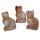 Carneol - Achat Katze interessant gemasert aus echtem Edelstein ca. 40x25 mm