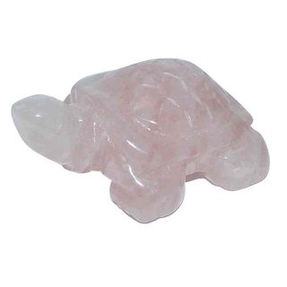 Rosenquarz Schildkrte ca. 40 x 25 x 15 mm schne Deko Figur und Glcksbringer
