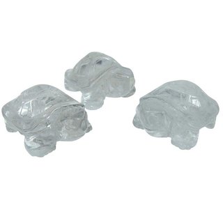 Bergkristall Schildkröte ca. 50 x 34 x 22 mm als Handschmeichler oder Glücksbringer