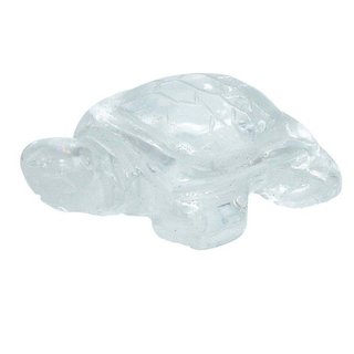 Bergkristall Schildkröte ca. 40 x 25 x 15 mm als Handschmeichler oder Glücksbringer
