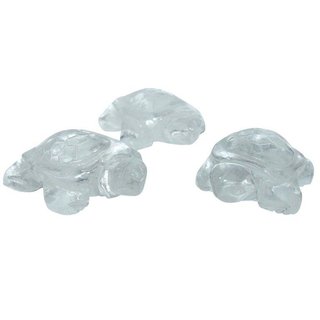Bergkristall Schildkröte ca. 40 x 25 x 15 mm als Handschmeichler oder Glücksbringer