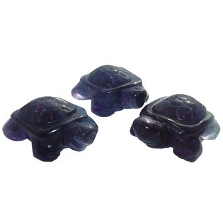 Fluorit lila Schildkröte ca. 40 x 25 x 15 mm aus echtem Edelstein