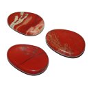 Jaspis rot Daumenstein Schlaf Stein flach XL ca.30 x 50...