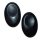 Obsidian schwarz Daumenstein flacher XL Stein mit Mulde ca. 60 mm