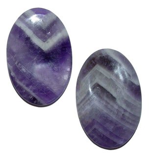 Amethyst gebndert Daumenstein Schlaf Stein flacher XL Mulde