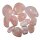 Rosenquarz 100 g Trommelsteine ca. 8 - 12 Steine Wassersteine Handschmeichler ca. 15 - 30 mm