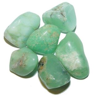 Chrysopras 20 g kleine Trommelsteine Handschmeichler Wassersteine ca. 9 - 14 Steine