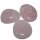 Rosenquarz Scheibenstein aus Madagaskar flacher  Trommelstein ca. 30 - 40 mm  1 Stück