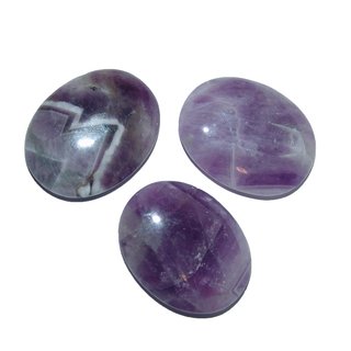 Amethyst  Scheibenstein flacher Edelstein Trommelstein 1 Stck