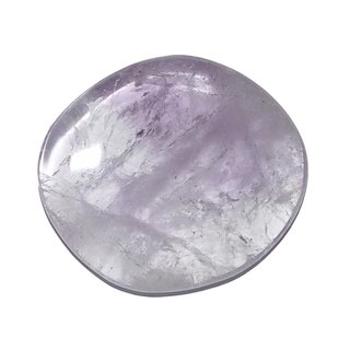 Amethyst klar Scheibenstein flacher Edelstein Trommelstein