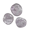 Amethyst klar Scheibenstein flacher Edelstein Trommelstein
