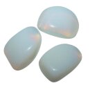 Opalith (Glas, synthetisch) milchig Schimmer gelb/orange...