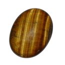 Tigerauge Scheibenstein flacher Trommelstein ca. 40 mm A*...