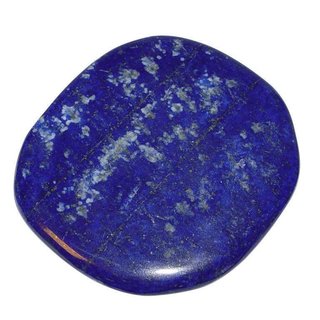 Lapislazuli TOP Scheibenstein flacher Trommelstein ca. 30 - 40 mm 1 Stck