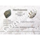 Flint Feuerstein flacher Scheibenstein Handschmeichler Trommelstein ca. 40 - 50 mm