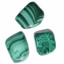 Malachit Trommelstein Handschmeichler ca. 30 - 40 g...