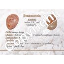 Sonnenstein Scheibenstein flacher Trommelstein ca. 35 x 25 mm