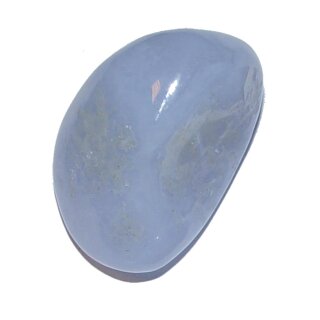 Chalcedon Handschmeichler hellblau gemaserter Trommelstein 30 - 35 mm