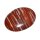 Jaspis rot gebändert mit Streifen Trommelstein Handschmeichler flach ca. 40 mm