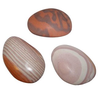 Sandstein ugs auch Printstone genannt Trommelstein Handschmeichler flach ca. 40 x 25 mm