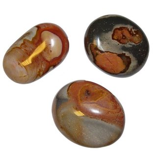 Polychrom Jaspis Jumbo Trommelstein XL ca. 55 - 70 mm Handschmeichler Bunt Jaspis Madagaskar